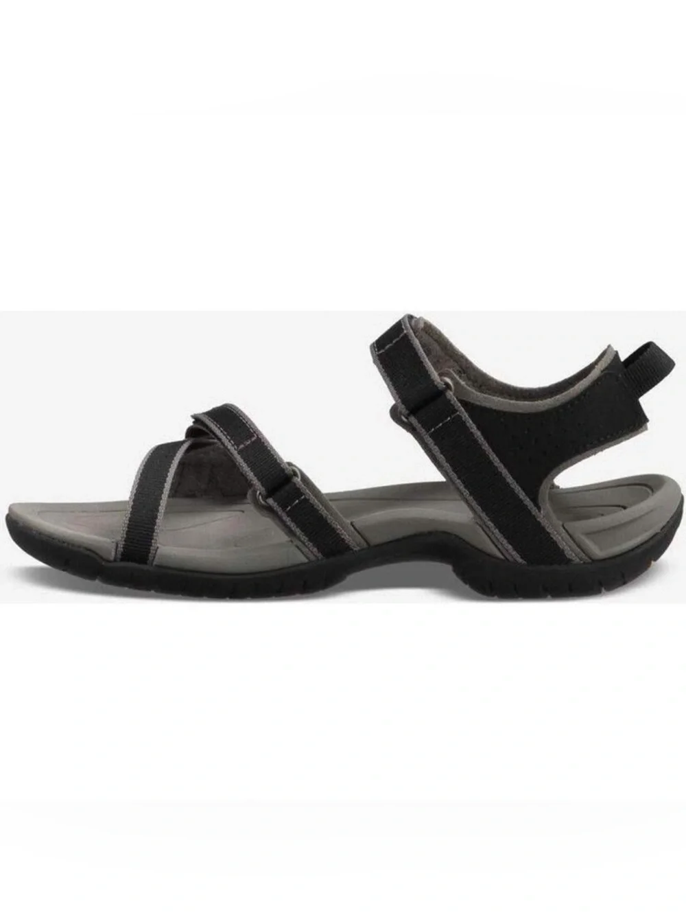 Teva Strappy Sport Sandals Black Trail Hiking Comfort US 7